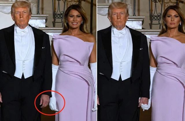 Herkes o detaya takıldı, First Lady Trump’ın elini yine tutmadı