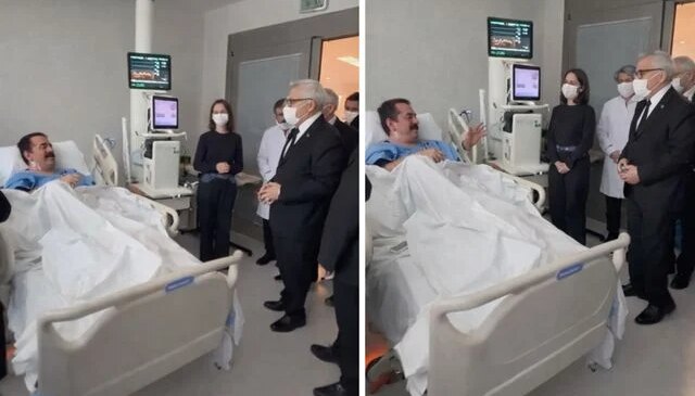 İbrahim Tatlıses ziyaretine gelen heyeti türküyle karşıladı