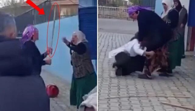 En olmadık yerde eline sopayı alıp önce camları kırdı sonra kadını dövdü