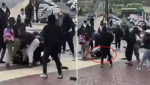 İnfial yaratan görüntü! Kalabalık grup küçük kızı linç etti, çevredekiler tezahürat yaptı