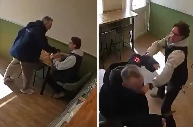 İngiltere’de şok eden anlar: Sinsice yaklaştı, durduk yere bıçakla saldırdı