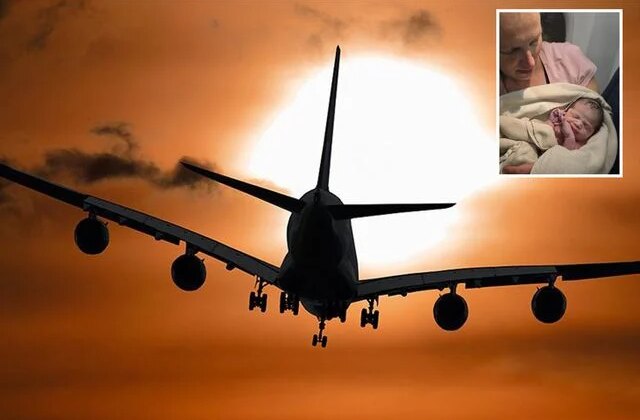 İnişe dakikalar kala uçakta mucize doğum