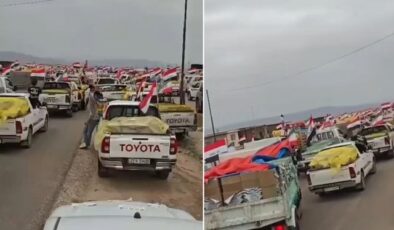 Irak’tan yardım kampanyası! Araçlar akın akın İran’a gidiyor