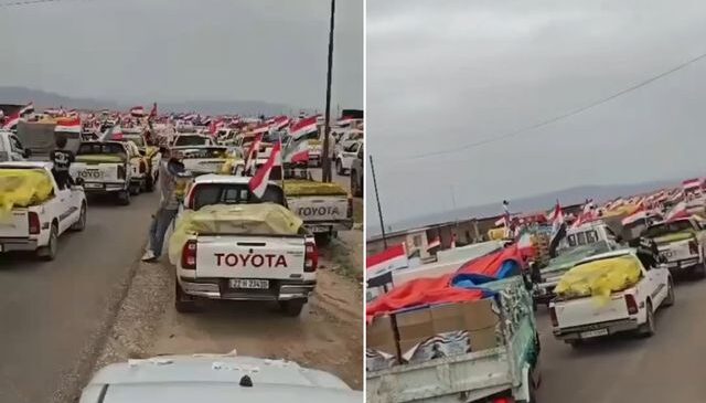 Irak’tan yardım kampanyası! Araçlar akın akın İran’a gidiyor