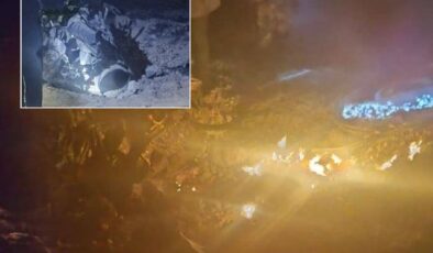 İran enkaz görüntülerini yayınladı! 3. uçak düşürüldü iddiası