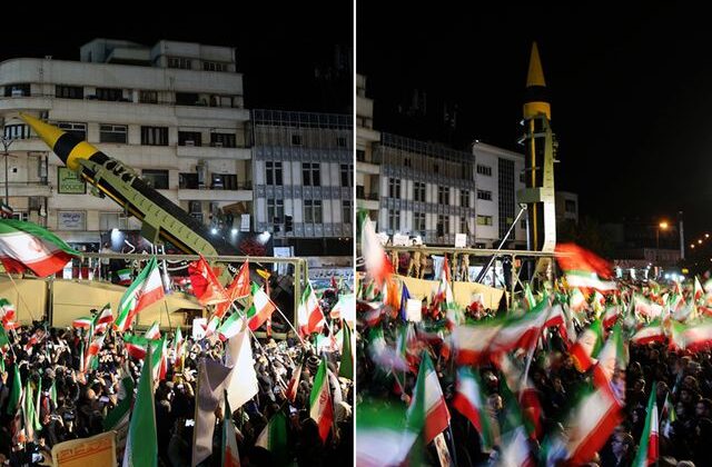İran füzeleri meydana indirdi! Tahran’dan dikkat çeken görüntüler
