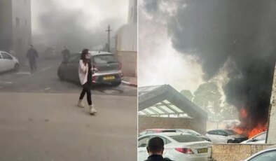 İran, İsrail ekonomisinin kalbini vurdu! Şehrin üstünü siyah dumanlar kapladı