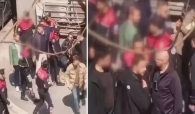 İsrail Konsolosluğu önündeki çatışmada şüphelilerden birinin yakalandığı anlar kamerada