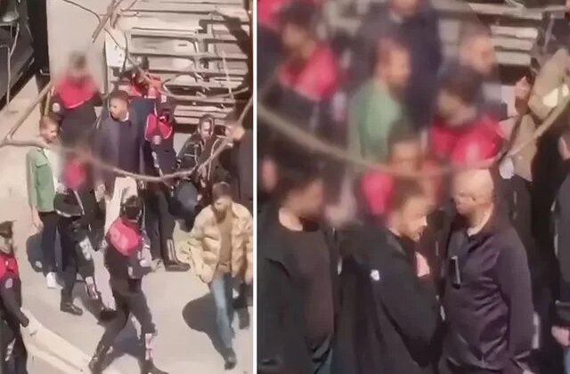 İsrail Konsolosluğu önündeki çatışmada şüphelilerden birinin yakalandığı anlar kamerada