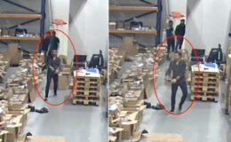 Görüntüler İstanbul Havalimanı’ndan! Vurgunu yapıp bir de şampanya patlatmışlar