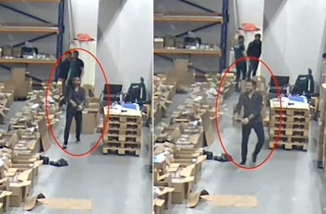 Görüntüler İstanbul Havalimanı’ndan! Vurgunu yapıp bir de şampanya patlatmışlar