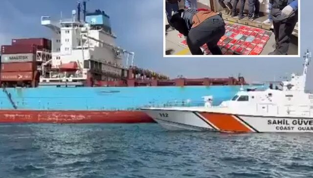 İstanbul’da Panama bandıralı gemide 106 kilogram kokain ele geçirildi