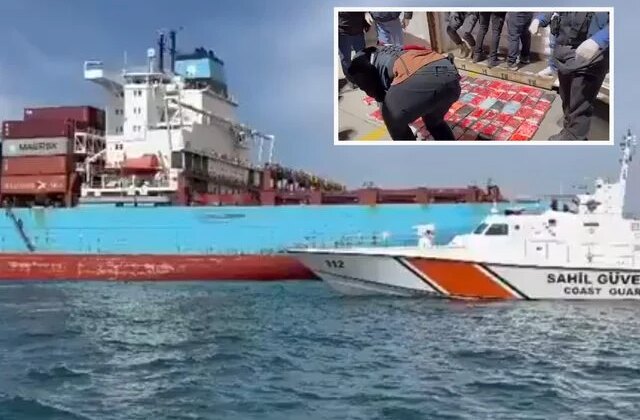 İstanbul’da Panama bandıralı gemide 106 kilogram kokain ele geçirildi