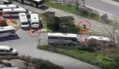 İstanbul’daki İsrail Konsolosluğu önündeki çatışmadan ilk görüntüler