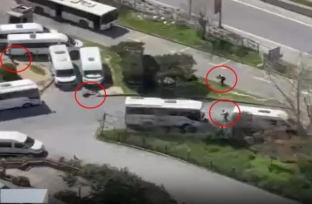 İsrail Konsolosluğu önündeki çatışmadan ilk görüntüler