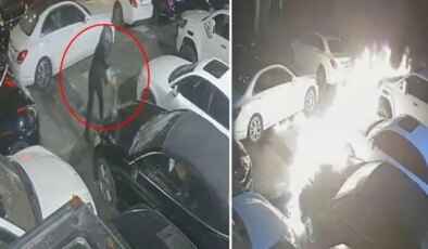 İstanbul’un göbeğinde dehşet: 100 milyonluk araçları benzin döküp yaktılar