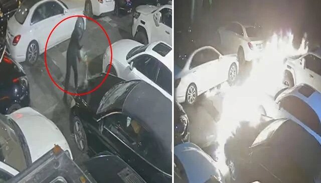 İstanbul’un göbeğinde dehşet: 100 milyonluk araçları benzin döküp yaktılar