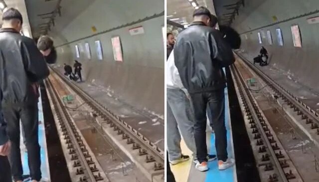 Kadıköy metro istasyonunda intihar girişimi vatandaşlar tarafından engellendi