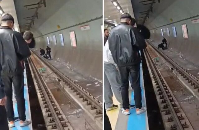 Kadıköy metro istasyonunda intihar girişimi vatandaşlar tarafından engellendi