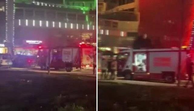 Kağıthane’de AVM’de yangın paniği