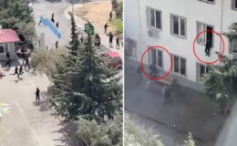 Kahramanmaraş’ta okula saldırı anı kamerada! Öğrenciler camlardan atladı