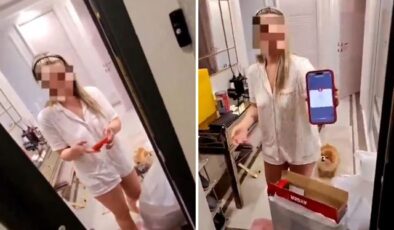 Kapıyı açan kadın öyle bir şey istedi ki! Kurye gözlerine inanamadı