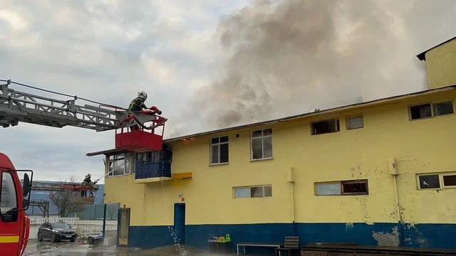 Kastamonu’da tekstil ve filtre malzemeleri üretilen fabrikada yangın