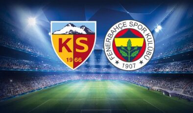 Kayserispor-Fenerbahçe mücadelesinin ilk 11’leri belli oldu