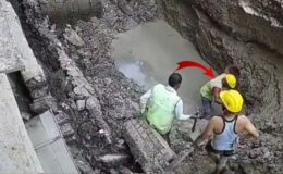 Kazılan çukura düşen işçinin üzerine toprak çöktü