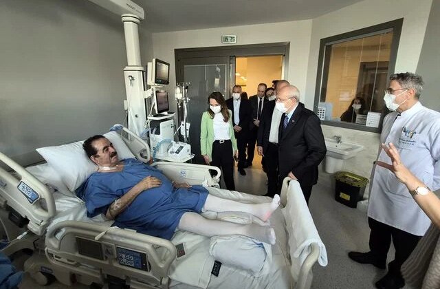 Kılıçdaroğlu, İbrahim Tatlıses’i hastanede ziyaret etti