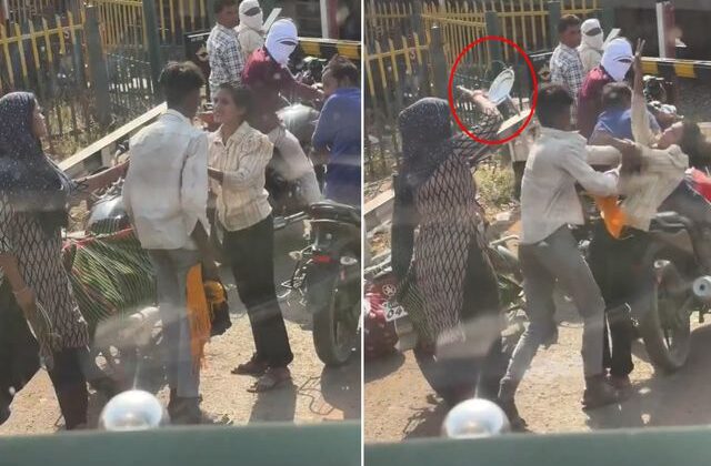 Kocasına sarkıntılık yapan kadını tencere kapağıyla dövdü