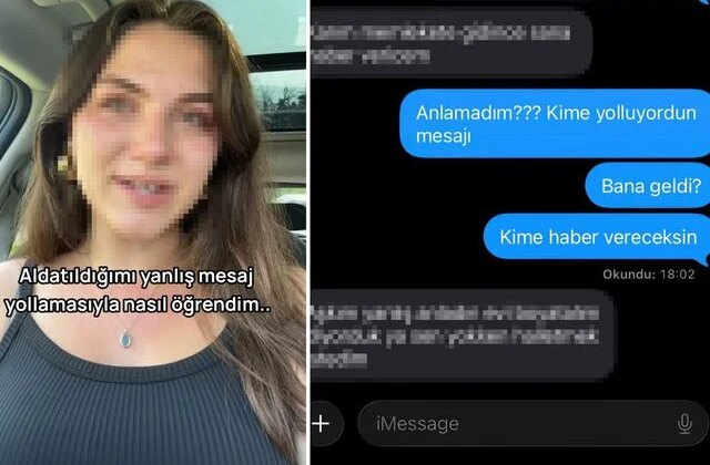 Kocasının yanlışlıkla gönderdiği mesaj sayesinde aldatıldığını öğrendi