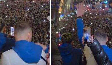 Kutlama dediğin böyle olur! Binlerce insan sokağa çıkıp onun adını haykırdı