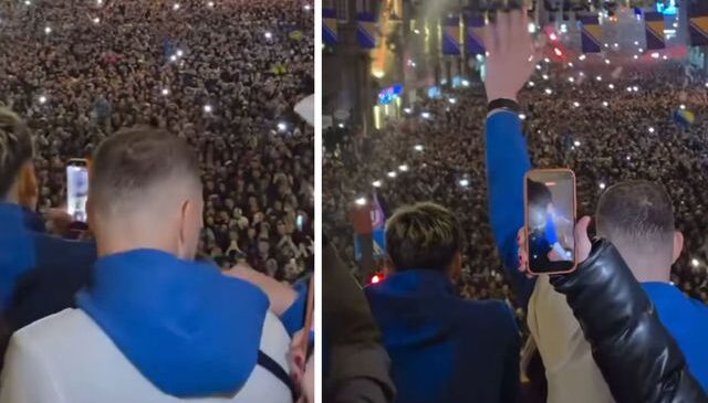 Kutlama dediğin böyle olur! Binlerce insan sokağa çıkıp onun adını haykırdı