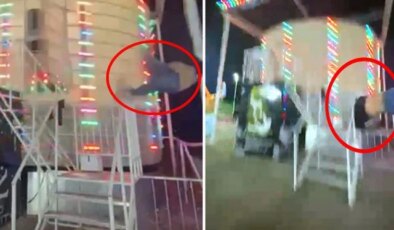 Edirne’deki lunapark faciasının dehşet anları kamerada
