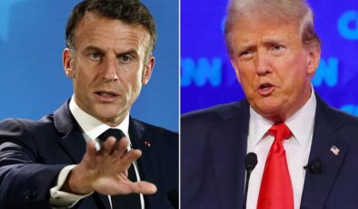 Macron’dan kendisini eşi üzerinden hedef alan Trump’a olay yanıt