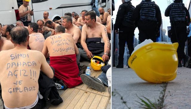 Bağımsız Maden İş, açlık grevi yapan 110 madencinin gözaltına alındığını açıkladı