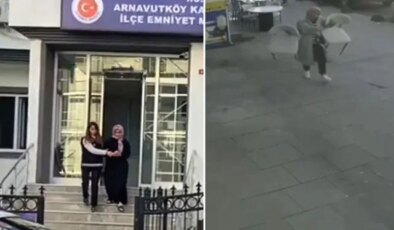 Mağaza önünden iki sandalye çalan kadın yakalandı! İşte ilk sözleri
