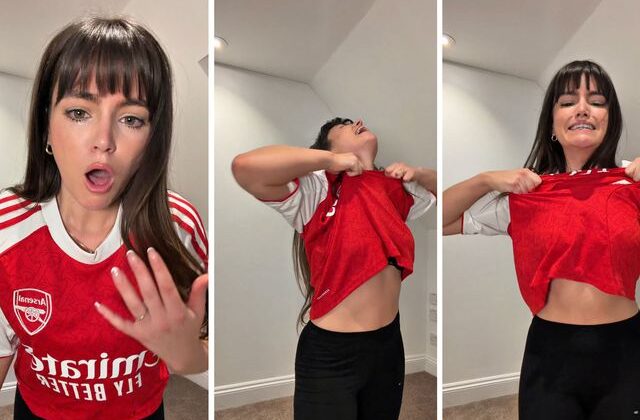 Manchester City’e kaybeden Arsenal taraftarı bir kadın sinir krizi geçirdi