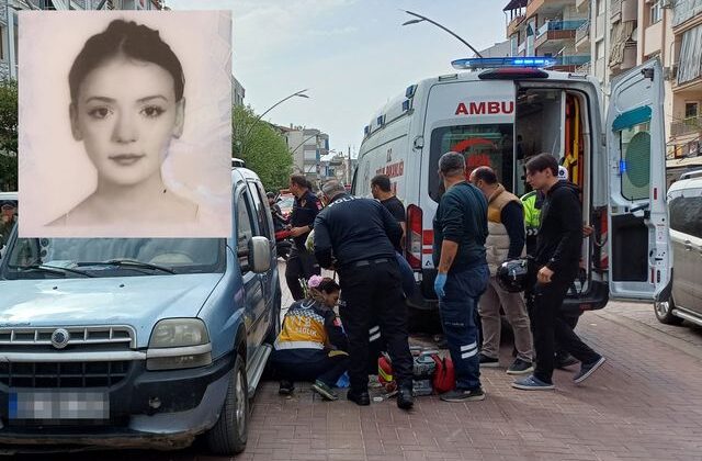 Motosikletiyle kamyonetin altında kalan 17 yaşındaki Sude hayatını kaybetti