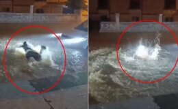 Mardin’de kuvvetli sağanak sonucu cadde ve sokaklar sular altında kaldı