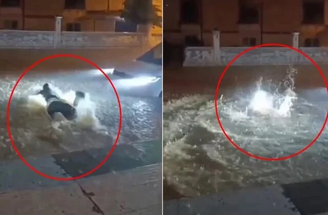 Mardin’de kuvvetli sağanak sonucu cadde ve sokaklar sular altında kaldı