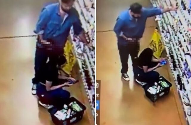 Markette iğrenç olay! Genç kadına cinsel organını gösterip taciz etti