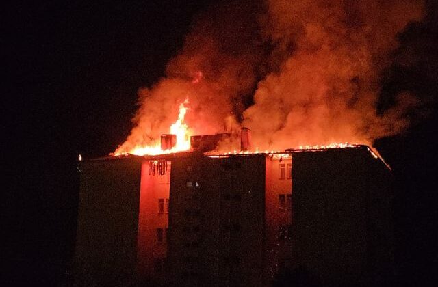 Nazilli’de fen lisesi pansiyonunda yangın çıktı