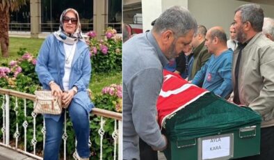 Öğrencilerine siper olan Ayla öğretmenin cenazesi ailesine teslim edildi