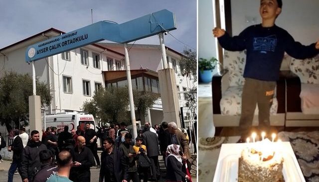 Okul saldırısında öldürülen minik Adnan’ın görüntüleri izleyenleri kahretti