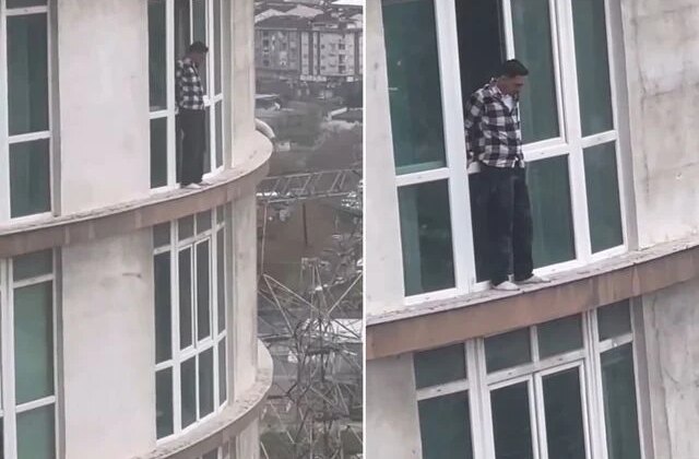 Önce prova yaptı, saatler sonra kendini boşluğa bıraktı