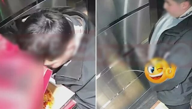 Önce siparişi yedi sonra idrarını yaptı! Kuryeye asla unutamayacağı ders