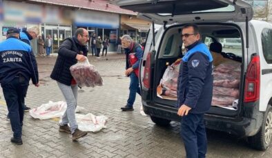 Ordu’da 200 kilo kaçak ete el konuldu