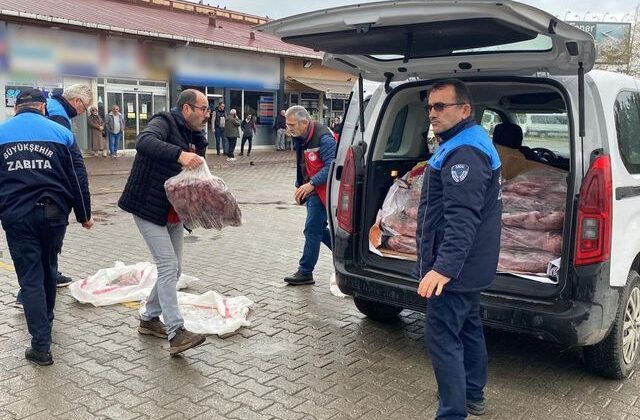 Ordu’da 200 kilo kaçak ete el konuldu